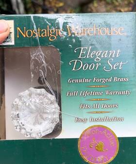 753815 Nostalgic Warehouse Rope Rosette Crystal Knob Antique Pewter Double Dummy