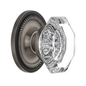B004521plc Nostalgic Warehouse Rope Rosette Waldorf Crystal Door Knob 704711
