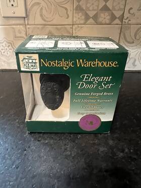 Clavic08 Nostalgic Warehouse 640697035345 Dummy Set Classic Rubbed Bronze Rose 703534