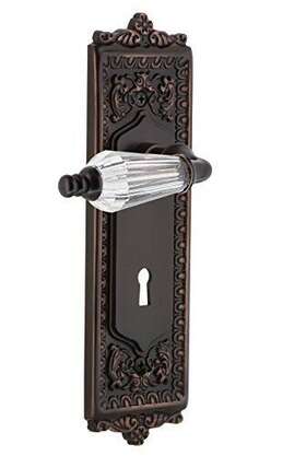 Nostalgic Warehouse 640697183053 Egg And Dart Plate With Keyhole Parlor Lever Privacy - 2.7