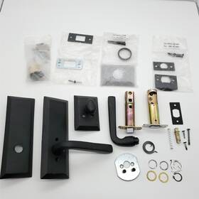 Nostalgic Warehouse 640697579986 Ageless Iron Keep Plate Passage Lance Lever Black - Right Handed -read