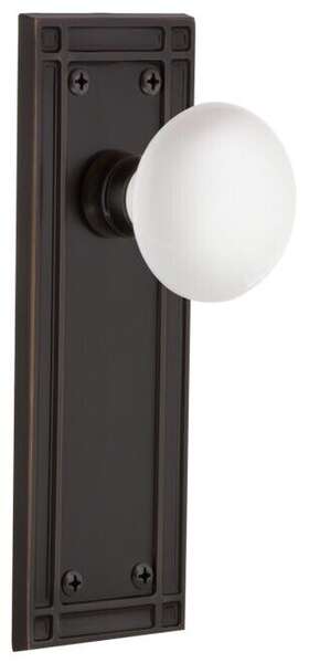 700328 Nostalgic Warehouse Miswhi Psg 238 Nk White Porcelain Solid Brass - Bronze