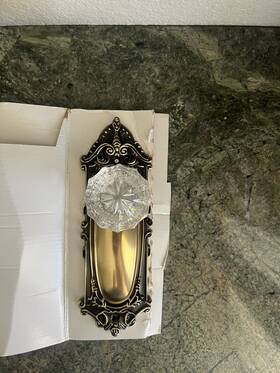 701686 Nostalgic Warehouse Classic Antique Brass Dummy Victorian Door Knob Only 1