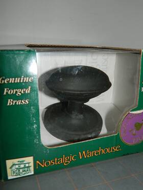 703235 Nostalgic Warehouse Dummy Oval Oil Rubbed Bronze Door Knobs Clahom Vn22