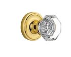708492 Nostalgic Warehouse Classic Rosette With Waldorf Crystal Door Knob