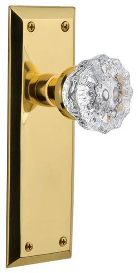717324 Nostalgic Warehouse Nykcry Prv 234 Nk Crystal Solid Brass Privacy -