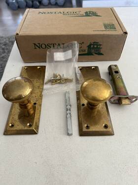 717370 Nostalgic Warehouse New York Missing Strike Latch And Screws. Parts