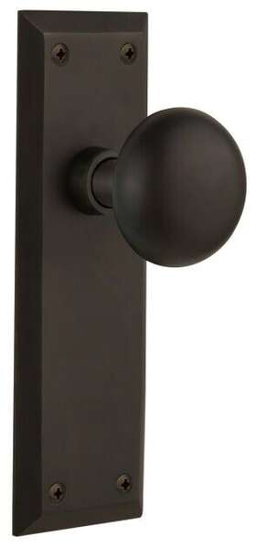 733091 Nostalgic Warehouse Nyknyk Psg 238 Nk New York Solid Brass - Bronze