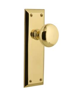 733122 Nostalgic Warehouse - New York Plate In Polished Brass Model#