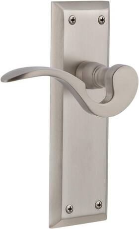762997 Nostalgic Warehouse New York Left Hand Privacy Door Lever - Satin Nickel