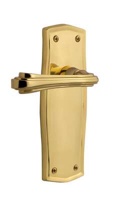 766292 Nostalgic Warehouse Praflr Dd Nk Fleur Non-turning Two-sided - Brass
