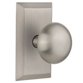 Bn20-stunyk-sn Nostalgic Warehouse New York Studio Single Dummy Door Knob In Satin Nickel
