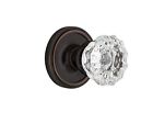 Nostalgic Warehouse Classic Rosette Interior Mortise Crystal Glass Door Knob