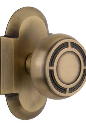 Ms501 Nostalgic Warehouse Antique Brass Privacy Door Knob Set Vintage Style