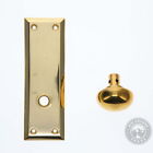 Nostalgic Warehouse Ny Plate With Knob Single Dummy Unlacquered Brass Open Box