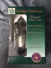Nostalgic Wharehouse Warehouse Victorian Plate Knob Privacy Set Antique Pewter 640697033273