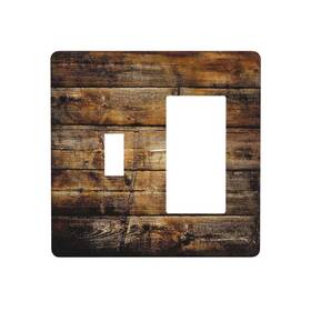 Nowensvatra 331727579328 Old Vintage Rustic Brown Wood Dark Oak Print Outlet Covers 1 Toggle Rocker