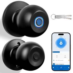 Nrqyon 673658100103 Smart Keyless Entry Door Lock - Fingerprint With App Control Biome