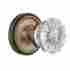 Nsta2300 Nostalgic Warehouse Interior Door Knobs Crystal Glass Privacy Knob With Classic Rosette Decor 640697047942