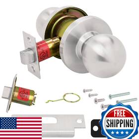 B0cwjl7zgb Nuk3y Products K3 Bella Grade 2 Commercial Cylindrical Knob Lockset Ul Rated Satin Stainless