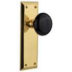 640695 Nykblk Sd Nk Nostalgic Warehouse Black Porcelain Brass Single Dummy Rose 640697029115