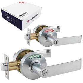 Oakmoore 634855853544 Commercial Door Handle Lock Bathroom Locks For Home Doors Vacant Occupied B
