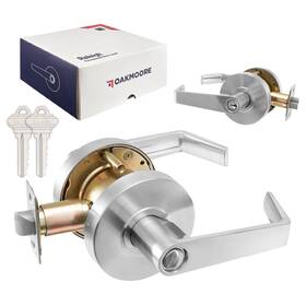 Oakmoore 649754496822 Commercial Entry Door Handle Grade 2 Ultra Heavy Duty Lockset Of