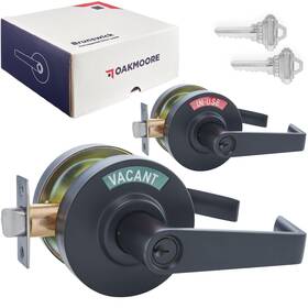 Oakmoore 695845670176 Keyed Entry Commercial Door Handle Heavy Duty Locks With In