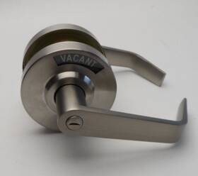 Oakmoore 695845709531 Commercial Grade Bathroom Door Lock Handle With Occupancy Indicator