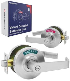 Oakmoore 804467179671 Commercial Bathroom Door Handle With Indicator Lock Privacy Locks F