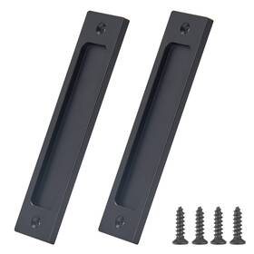 Ofoekv-5a77 Ofoekv Sliding Barn Door Closet Handles Pulls - 2pcs Finger Flush Aluminum Alloy Pul