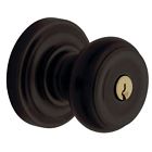 5211102entr Oil Colonial Set 5211.entr Keyed Bronze Door Knob Style Baldwin Entry Rubbed