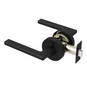 Okun 810165450387 Dune 1-pack Matte Black Privacy Door Levers Push Button Lock Reversible S
