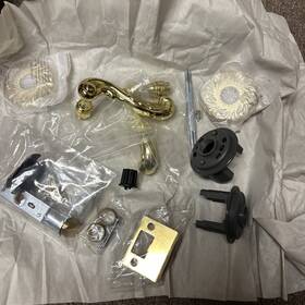 00.pr5a Omnia 918/00.pr5a Made In Italy Passage Lever Set 251/00 Pa1 Us3 Polished Brass