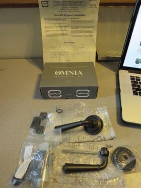 Omnia 946/55.pa Us10b Passage Handle Latchset Oil Rubbed Bronze