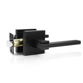 B0c7v6jprb Orger Black Passage Door Lever Handle For Hall/closet - No Lock