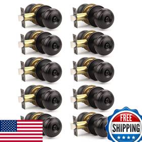 B0fz7tz7dm Orger 10 Pack Oil Rubber Bronze Privacy Door Knobs Interior Classic Round Shape