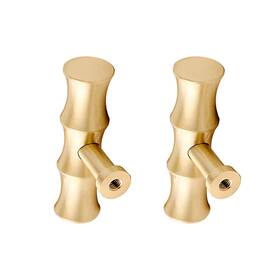 Outaku 784104587178 Bamboo Brass Kitchen Cabinet Knobs Gold Drawer Dresser Pulls Tbar Furniture C