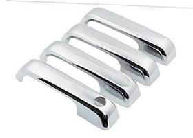 O-fdfssza-1291-s Overun Shiny Chrome Plated 4-door Handle Overlay Covers No Smart Key Designed For F