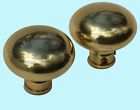 20148 Pair Renovator 2 Bright Supply Lacquered Solid 4 1 " Door Knob Brass