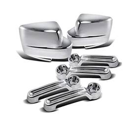 Pkee11228 Pakceeinc 11275 Chrome Door Handles And Mirror Covers Set For Jeep Liberty 08-12 / Dod