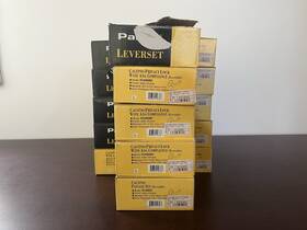 Flus08c Pamex Lot Of 15 Celypeo Privacy Door Lever Sets Satin Nickel Finish Nib New