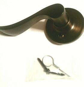 Flyek04r Pamex Door Lever Knob Naples Half Dummy Right Hand Venetian Bronze -new Flyek04r Pamex Door Lever Knob Naples Half Dummy Right Hand Venetian Bronze -new