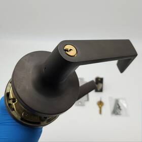 Sp115phl-us10b Pdq Door Lever Storeroom Lock Oiled Bronze 2-3/4 Inch Backset Yale Core Sp115 Phl