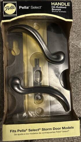 Pella 092304147802 Select Oil Rubbed Bronze Storm Door Handle Set