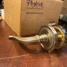 K939 Phylrich Lever Door Knob Satn Nickel/polished Chrome Dead Bolt