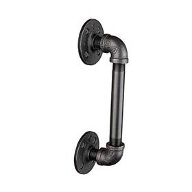 126barn Pipe Dcor 1/2 Inch X 6 Matte Black Sliding Barn Door Handle Industrial Steel