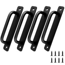 Wq20240828-002 Piutouyar 4 Pack Aluminum Alloy Sliding Barn Door Handle 128mm / 5 Inch Hole