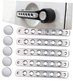 Pkds5145 735816192259 Silver Door Handle Inserts Push Button Covers Compatible For 4-doors