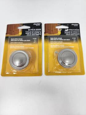 Plpci 049793172730 Set Of 2 Bi Fold Door Knobs Knob Satin Nickel